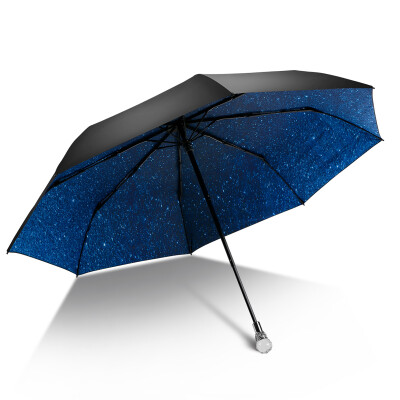 

iRain Umbnella sun umbrella folding UV umbrella umbrellas sun umbrellas three umbrella parasol Canruo stars Crystal