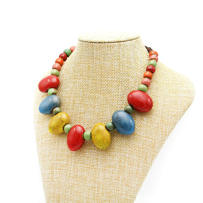 

romantic water drop ceramic chains necklaces party Jewelry For Women Handmade necklaces Friend gift from china free shipping