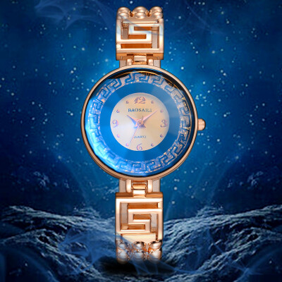 

BAOSAILI Hot Luxury Brand Casual Watch Women Quartz Wrist Watches Gold Plated Unique Watch Elegant Dress Clock