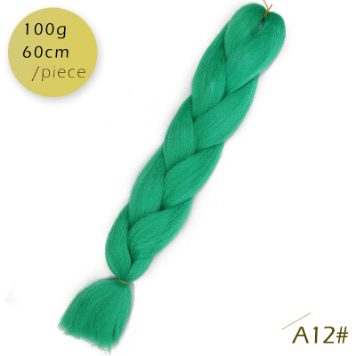 

AISI HAIR 100g / pcs 24inch Kanekalon гигантский косы Волосыломбер Две тонныЦветные синтетические волосы для кукол Вязание крю