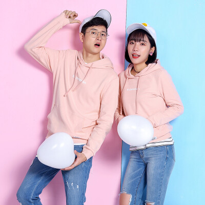 

Intercrew sweater female 2018 autumn new Korean version of the female letter from the drum printing hooded casual sweater female ICR3TH31M pink 100