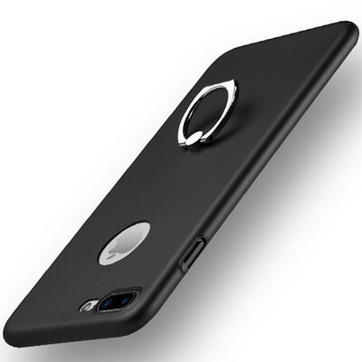 

Shengdi Вэй (Sendio) Apple iPhone 7Plus телефон оболочки защитная оболочка защитная крышка матовая оболочка Выдерживает падение боковой полосы кольцо пряжкой все включено стенд жесткий корпус черного джентльмена