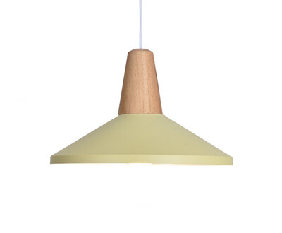 

BOKT Modern Simple Pendant Lamp Colorful Hanging Chandelier Shade Light E26E27 Base Painted Finish Solid Wood Series Single head