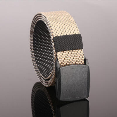 

2017 new real nylon jeans belt wild outdoor leisure smooth buckle