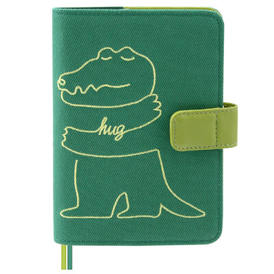 

Kinbor embroidery section A5 handbook notepad simple schedule plan hand book stationery notebook koi king DTB6047
