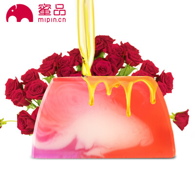 

MIPIN strawberry rose handmade soap oil soap 80g (acne oil control moisturizing facial SOAP gift bubble net)