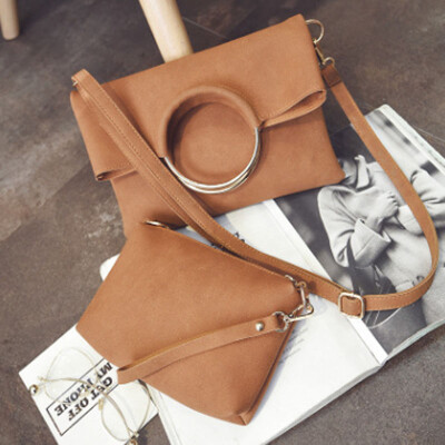 

2017 new retro matte leather ladies handbag fashion ladies shoulder bag trend ring ring portable lady Messenger bag