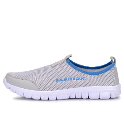 

Fashion summer shoes men casual air mesh shoes large sizes lightweight breathable slip-on flats chaussure homme