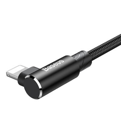 

(Baseus) Apple data cable 2A fast charge MVP five kill the king elbow phone charging cable for iPhone6s / 7plus 1 meter black