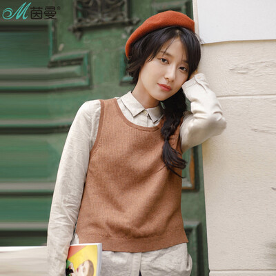 

Yan Man (INMAN) 2017 autumn new shirt vest two-piece suit literary shirt shirt female 1873011146 light beige
