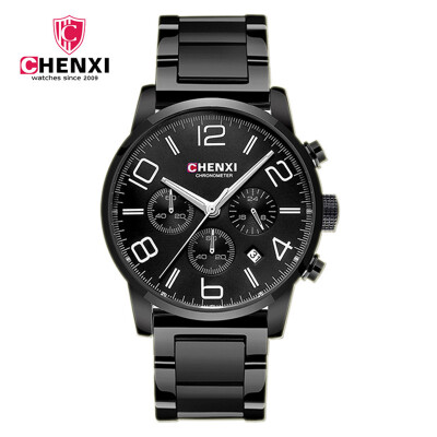 

Mens Watches Top Brand CHENXI Luxury Watch Men Military Quartz Watch Waterproof Male Calendar Clock