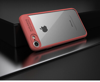 

Keymao Fashion Ultra Thin For iphone 7 Case Full Protective Soft TPU + Acrylic Transparent Back Cover Case