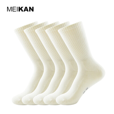 

Women Terry Socks Winter Cotton Colorful Ankle Sport Socks Thermal Compression Bike Socks MEIKAN Female Meias 5Pair/lot