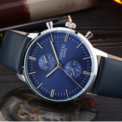 

CHENXI Men Fashion Watch Men Quartz Watches Business Leather Strap Wrist Watches Casual Male Student Sports Clock