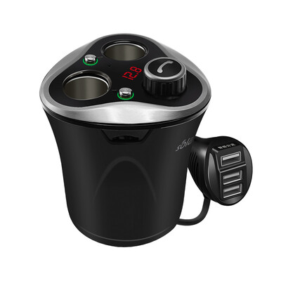 

Solang S60 канатная дорога Bluetooth MP3-плеер Кубок Bluetooth hands-free телефон автомобильный прикуриватель с двумя двойными USB-автомобильными зарядными устройствами один на двоих