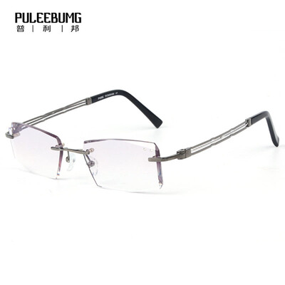 

PuLeeBumG myopic glasses men's glasses frames flat mirror no frame pure titanium trend glasses frame optics P6618