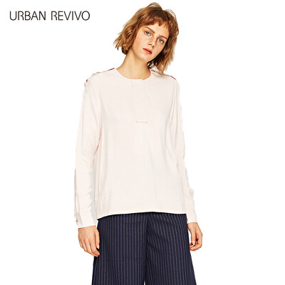 

UR Women's Sleeve Long Sleeve Simple Commuter Blouse WE40R2CN2000 White M