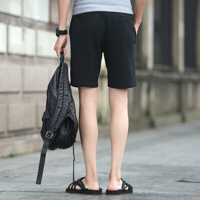 

2017 summer new men's casual pants sports cotton shorts 5 points in five pants as gift for men's