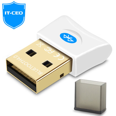 

IT-CEO USB4.0 Bluetooth Adapter Receiver Computer Phone Headset Audio Transmitter Notebook Desktop Wireless Connection Bluetooth Speaker Sound White W512