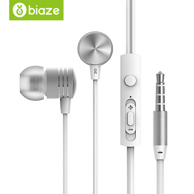 

BIAZE наушники-вкладыши с дистанционным микрофоном компьютерной игрой бас ухо бинауральных гарнитуров спорт Huawei / OPPO / просо / виво / Эндрюс Apple, телефон универсального E10 черного обсидиана