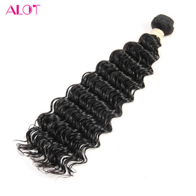 

Alot Hair бразильская Virgin Hair Deep Wave Single Bundle Бразильские человеческие волосы 100 граммов / комплект бразильской глубокой волны Бесплатная доставка