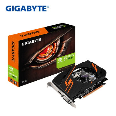 

Gigabyte (GIGABYTE) GT 1030 OC 2G 1265-1544MHz / 6008MHz 2G / 64bit GDDR5 graphics card