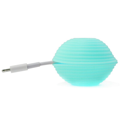 

Сан-Диего Sendio Shell Headset Storage Wirewheel Apple Phone Data Cable Processor Шелковый Wraper Marka Blue Cyan