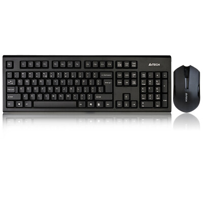 

Shuangfeiyan (A4TECH) 3000N Wireless Mouse Keyboard Set Wireless Keyboard Mouse Set Wireless Keyboard Set Computer Keyboard Laptop Keyboard Black