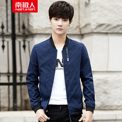 

Antarctic Man Nanjiren Jacket Mens Classic Baseball Collar Fashion Jacket NJR9982 Dark Blue  Code