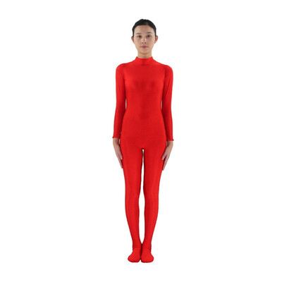 

24 Hrs Shipped Out Womens Unitards Fleshcolor Back Zippder Turleneck Unitards Womens Dacewears Yoga Footed Costumes