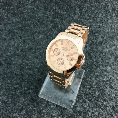 

Women Rhinestone Watches CONTENA Simple Fashion Ladies Elegant Quartz Watch Full Steel Wristwatches