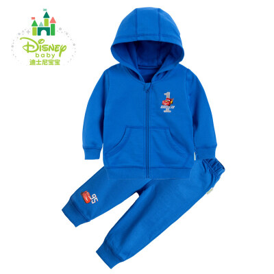 

Jingdong delivery] Disney (Disney) children's clothing men's and women's spring and summer suit pure cotton go out pure color baby hat sweater set 153T639 red 73cm