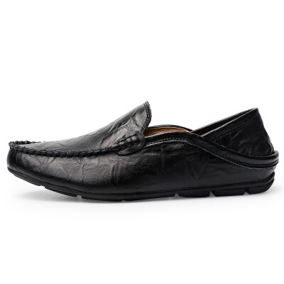 

slip on casual men loafers spring and autumn mens moccasins shoes leather men's flats shoes