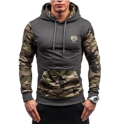 

New Autumn&Winter Mens Hoodies Contrast Color Slim Thickened Fleece Hoodies