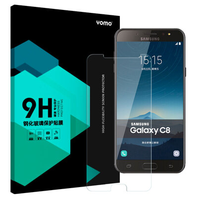 

YOMO Samsung C8 закаленная пленка пленка для мобильного телефона защитная пленка устойчивая к царапинам взрывозащищенная стеклянная пленка без полноэкранного по