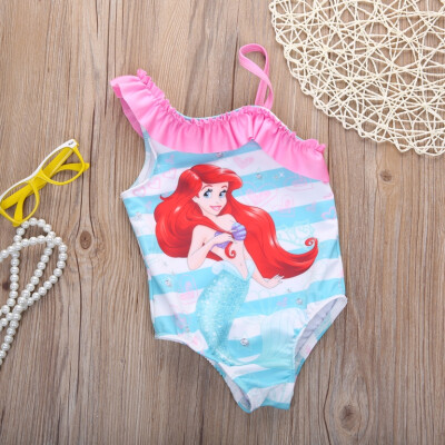 

Mermaid Baby Girls Bathing Swimwear Bikini Tankini Swimsuit Swimming One-pieces