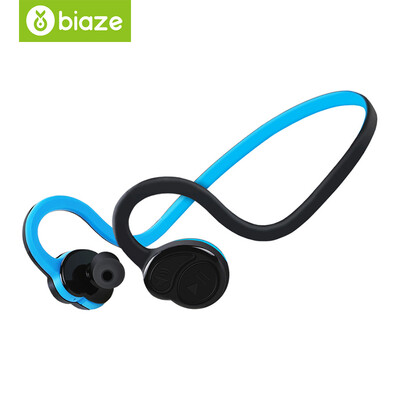 

BIAZE беспроводной Bluetooth гарнитуры спортивный стерео гарнитура музыка универсальный двусторонний крюк уха уха D08 черный и синий