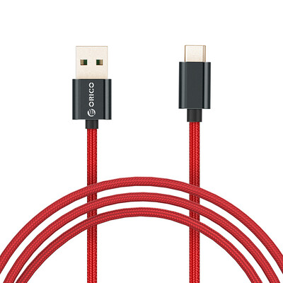 

OICO ORICO KAC-10 TYPE-C data cable 5A fast charge mobile phone charger line 1 meter red for P10 mate9 glory V8 Samsung S8 millet 5S