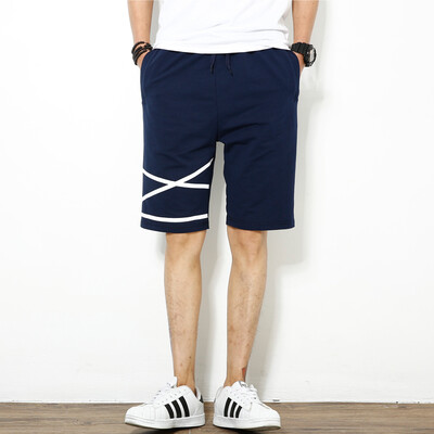 

SHUYI Male Sports Shorts Cotton Loose Large Size Running Shorts Casual Simple Design short Pants