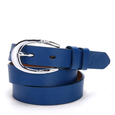 

Svale Ms belt leather classic wild fashion buckle buckle belt 058810075N blue