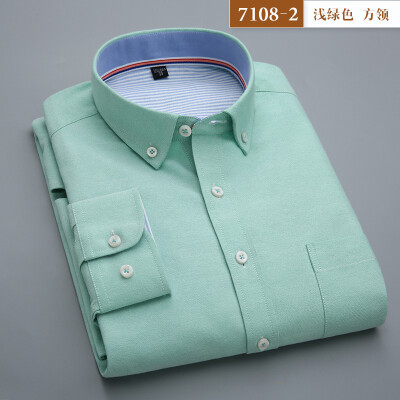 

Business Style Men Shirt Fashion Long Sleeve Solid Color Spring Autumn Slim