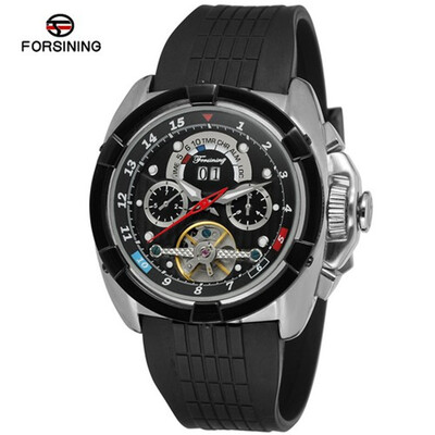 

Forsining Top Brand Luxury Mens Mechanical Watches Men Military Sport Automatic Wristwatch Silicone Watch