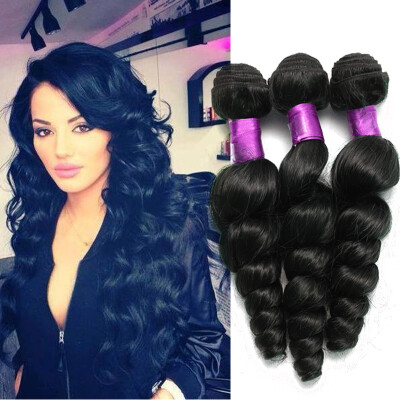 

brazilian loose wave hair bundles virgin human hair wefts 4pcs 100g/pcs virgin brazilian loose wave virgin hair extensions Hair