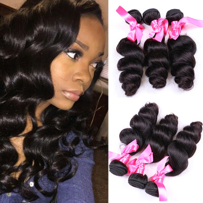 

Hot Sale Grade 8A Unprocessed Brazilian Virgin Hair Loose Wave 3pcs/lot Brazilian Loose Wave Free Shipping