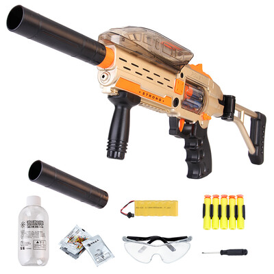 

Peas like elephant electric toy gun bursts of water bullets large children's toy gun bullet gun boy gift DX9907 gold