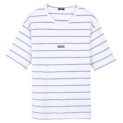 

2017 лета новых людзі футболка студэнт свабодныя паласы ў рукаве круглай шыі мужчынскі футболкі ў якасці падарунка для мужчын