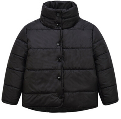 

WEONEDREAM Girls Warm Coat Baby Winter Long Sleeve Solid Jacket Children Cotton-padded Clothes Kids Casual Outwear