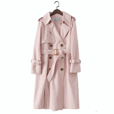 

2017 autumn new suit lapel double-breasted adjustable cuff coat coat
