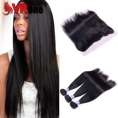 

Ear To Ear Lace Frontal Closure With Bundles Brazilian Straight Cheap Human Hair With Closure Brazilian Virgin Hair With Closure