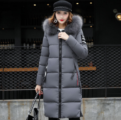 

2017 winter new Korean version of the hooded in the long paragraph women's cotton down jacket cotton thick jacket